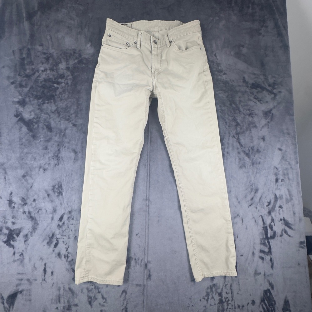 Levi's 511 Slim Fit Pants Mens 32x30 Khaki Tan Chino Twill 19111-0050